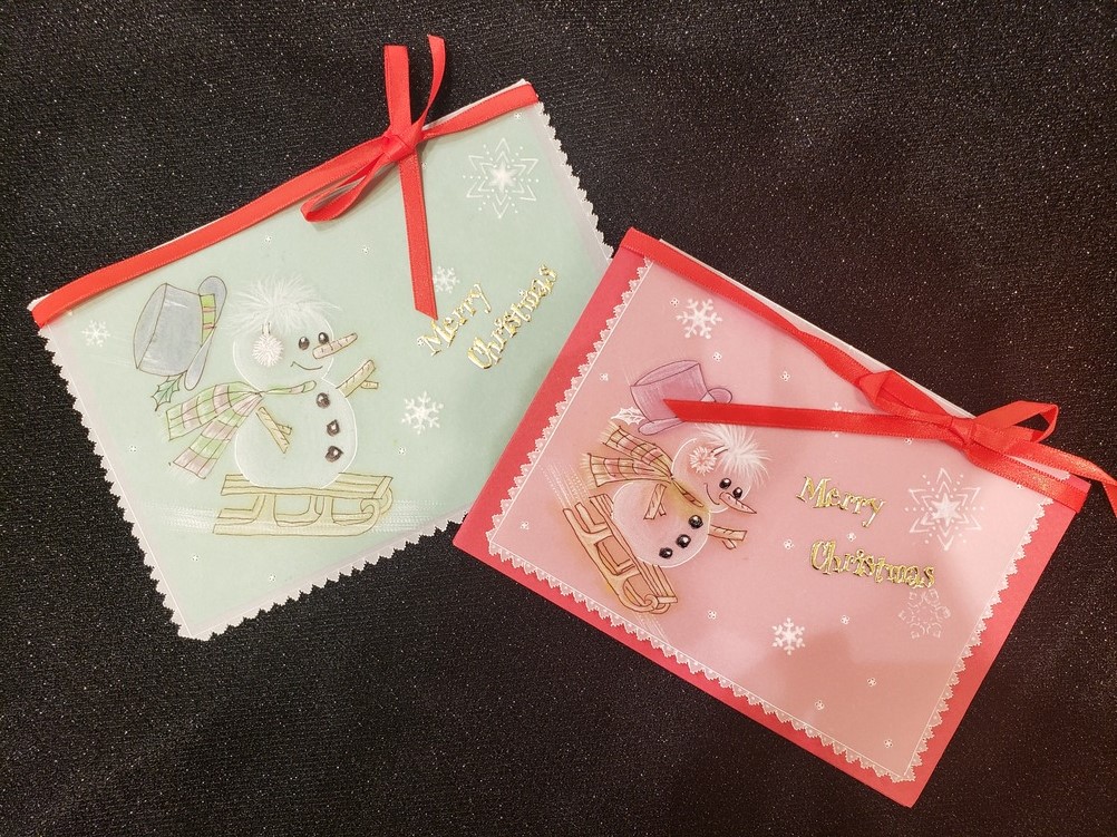 パーチメントクラフト　【クリスマスメッセージカード】